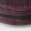 Round Handwoven Fabric Sling Bag with Leather – Crafted by Special Hands