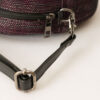 Round Handwoven Fabric Sling Bag with Leather – Crafted by Special Hands