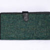 Women's Handwoven Fabric Wallet with Leather