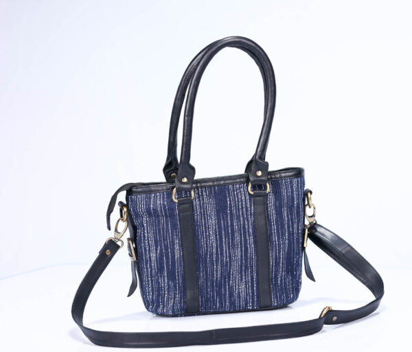 handbag 1-0001 Handwoven Fabric & Leather Handbag – Crafted by Special Hands