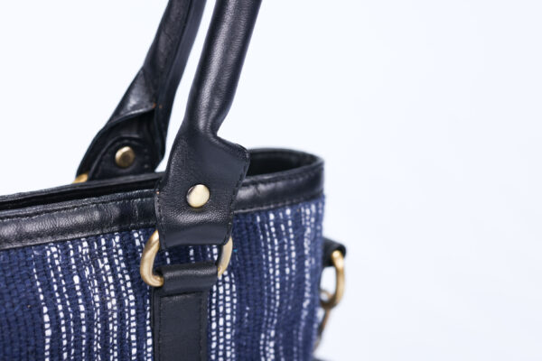 handbag 1-0003 Handwoven Fabric & Leather Handbag – Crafted by Special Hands