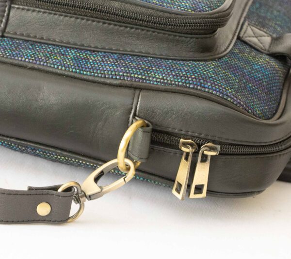 Handwoven Fabric & Leather Laptop Bag – Crafted by Special Hands